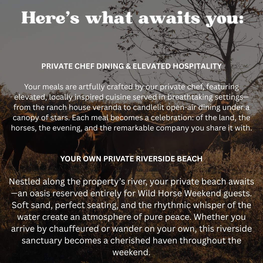 Wild Horse Weekend Retreat Raffle: 3 out of 200 tickets sold