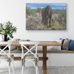Load image into Gallery viewer, &quot;Evening Grazing&quot; Canvas Wall Hanging
