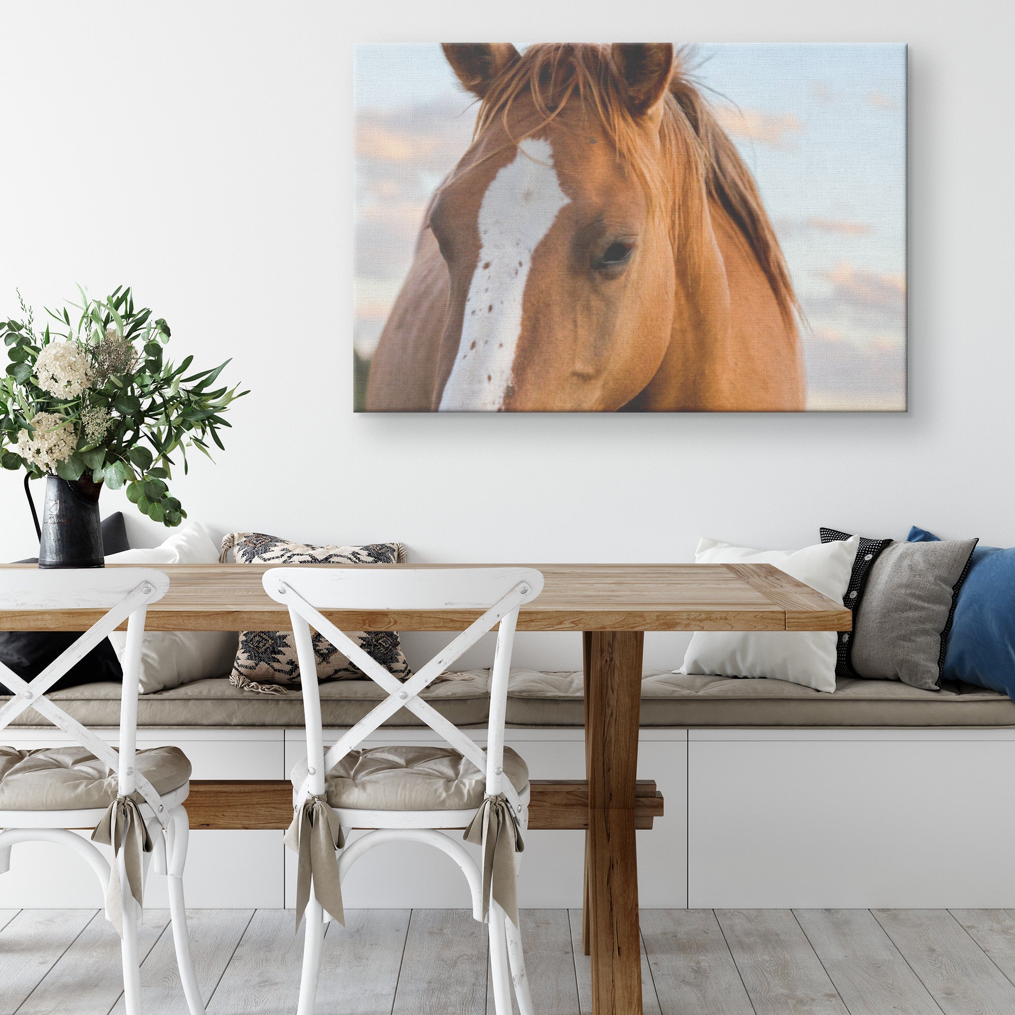 "Eyes of Peace" Canvas Wall Hanging