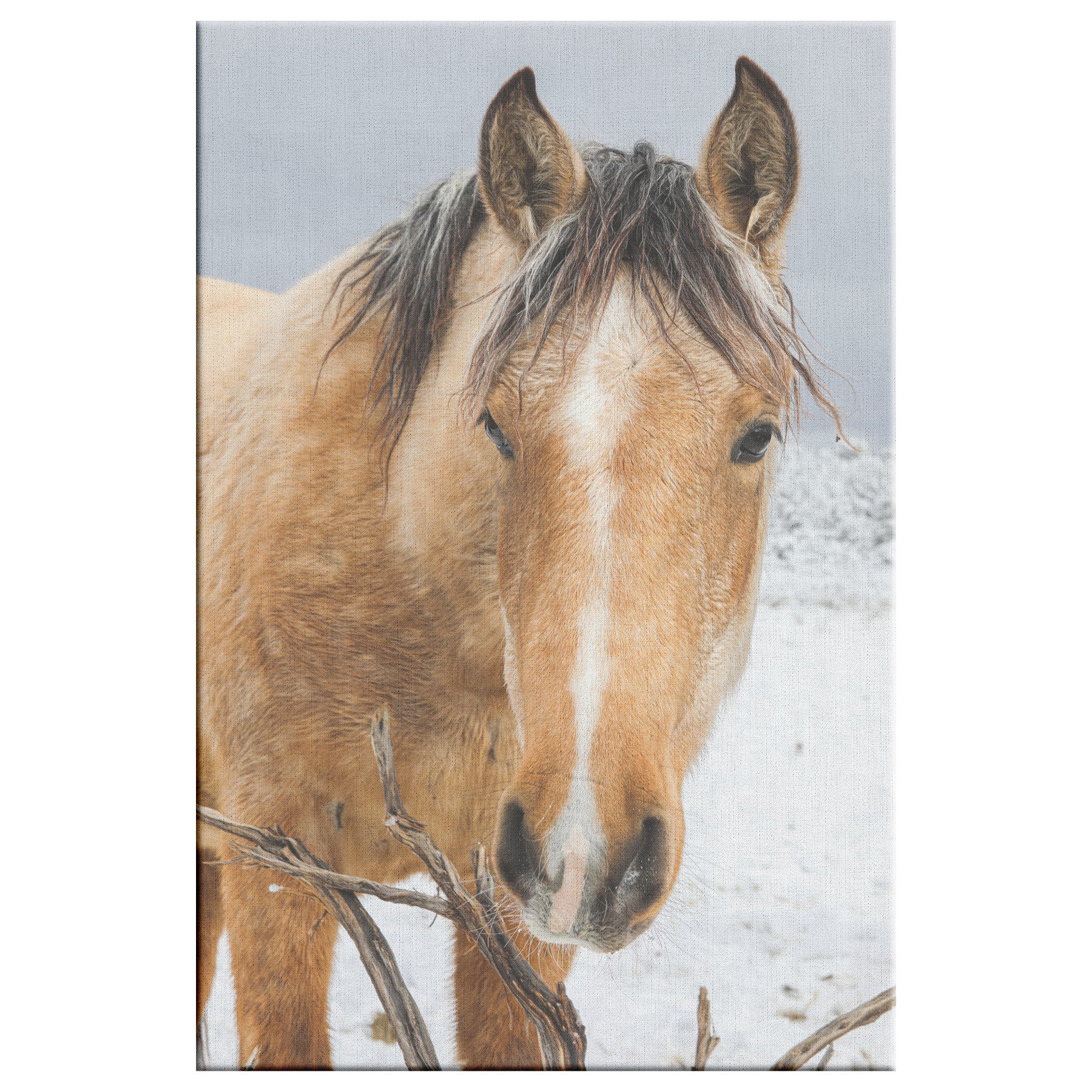 "Golden Greeting" Canvas Wall Hanging