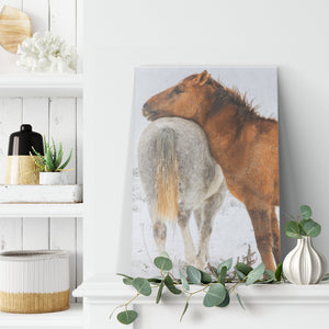 "Lean on Me" Canvas Wall Hanging