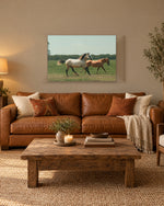 Load image into Gallery viewer, Running With Her Son canvas print
