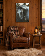 Load image into Gallery viewer, White Horse canvas print
