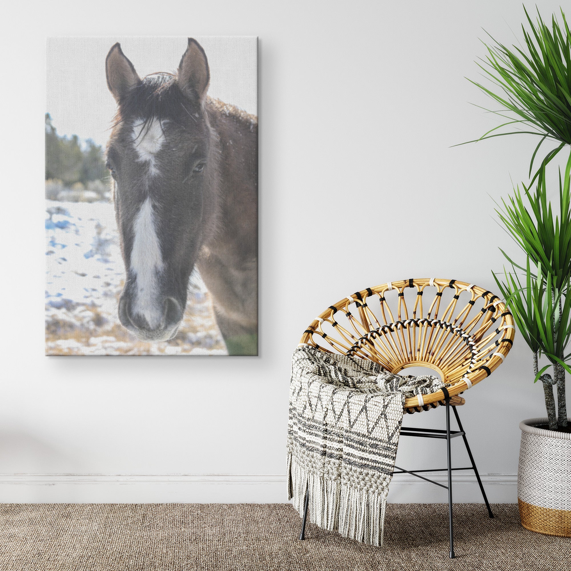 "Santana's Portrait" Canvas Wall Hanging