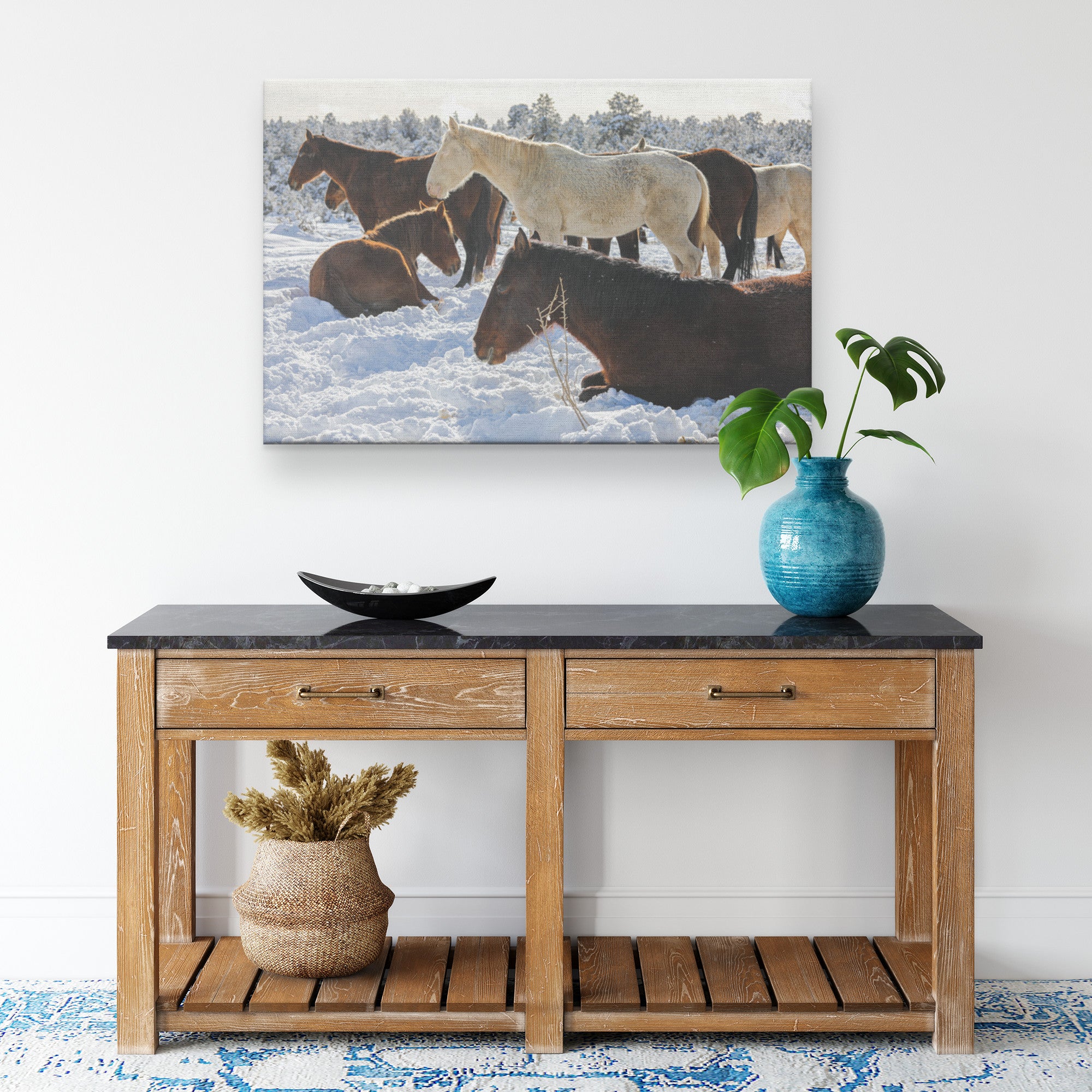 "Sleeping Beauties" Canvas Wall Hanging