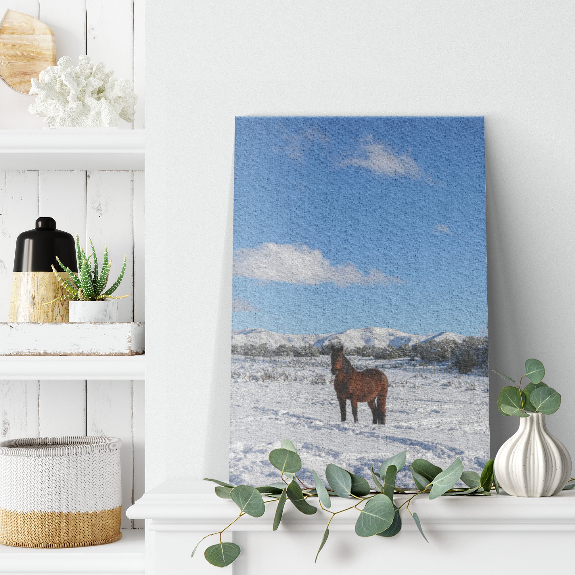 "Stillness of Winter" Canvas Wall Hanging